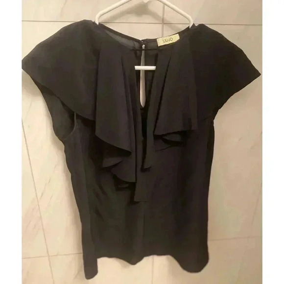 Liu Jo Silk Black Top - Picture 2 of 5